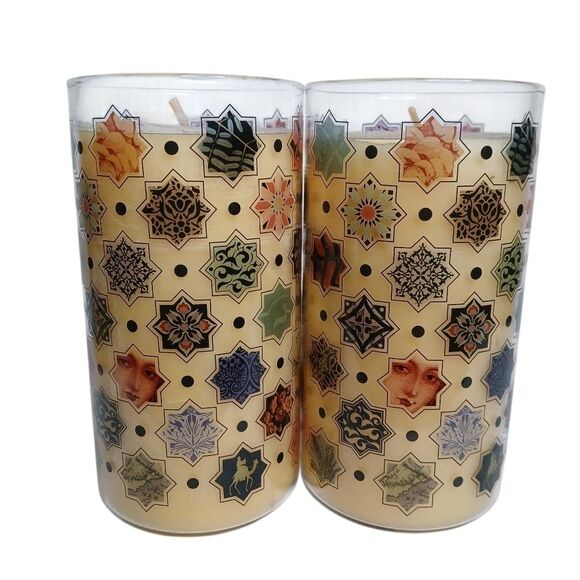 Candle Glass Vanilla Artistic Design New - Picture 5 of 10